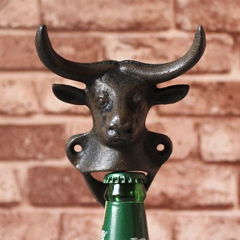 Cow Head Wall Mounted Beer Bottle Opener Cast Iron Animal Head Figurines Bottle Opener Home Bar Wall Decor Metal Reindeer Head
Cow Head Wall Mounted Beer Bottle Opener Cast Iron Animal Head Figurines Bottle Opener Home Bar Wall Decor Metal Reindeer Head