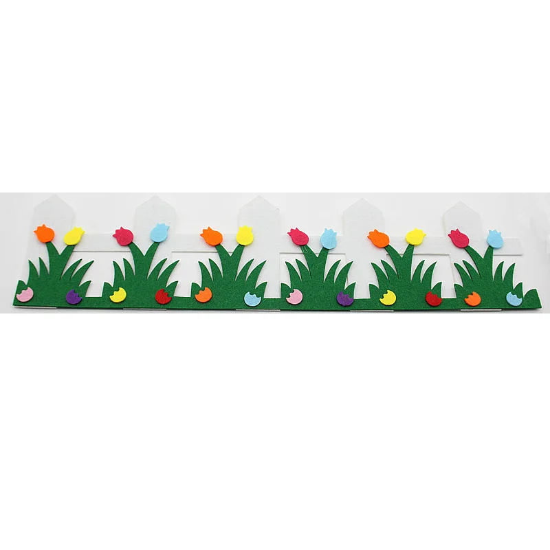 FISHWAVES большой цветочный забор войлочное украшение для дома детской комнаты и