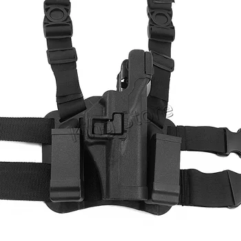 Tactical LV3 Compact RH Drop Leg Holster with Magazine Light Pouch For GL 17 19 22 23 31 32
Tactical LV3 Compact RH Drop Leg Holster with Magazine Light Pouch For GL 17 19 22 23 31 32