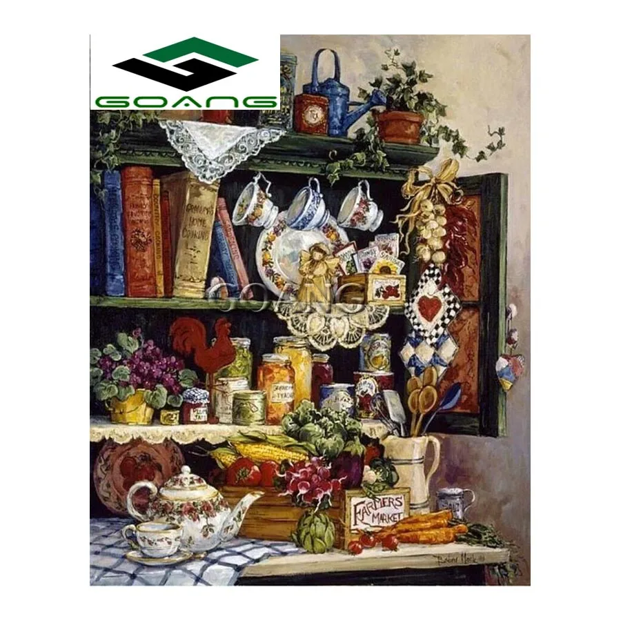 GOANG DIY diamond embroidery kitchen home 5D diamond painting Cross Stitch full square Rhinestone mosaic home decoration
GOANG DIY diamond embroidery kitchen home 5D diamond painting Cross Stitch full square Rhinestone mosaic home decoration