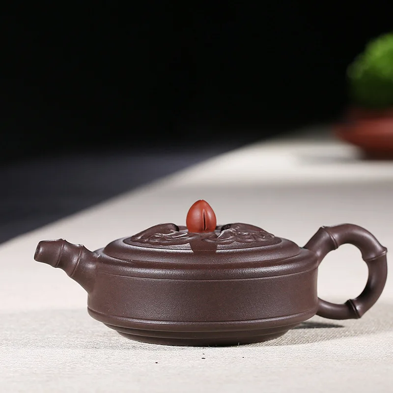 Manual Make Raw Ore Old Purple Ink For Imprinting Of Seals Five Blessing Bamboo Joint Kettle Kungfu Online Teapot Tea Set
Manual Make Raw Ore Old Purple Ink For Imprinting Of Seals Five Blessing Bamboo Joint Kettle Kungfu Online Teapot Tea Set