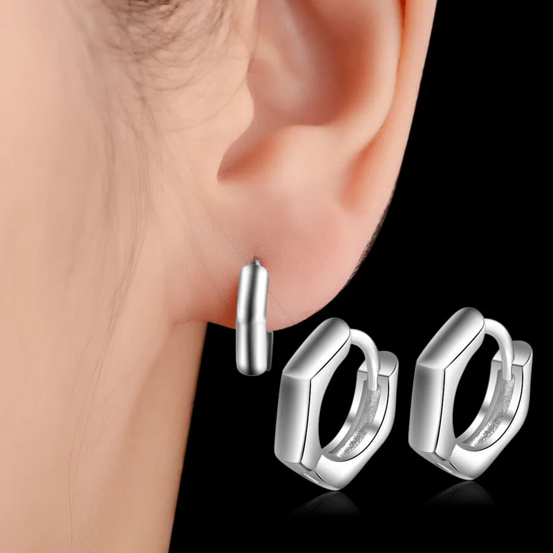 100% 925 Sterling Silver Small Hoop Earrings For Women Gift Pendientes Mujer Engagement Jewelry Brincos
100% 925 Sterling Silver Small Hoop Earrings For Women Gift Pendientes Mujer Engagement Jewelry Brincos