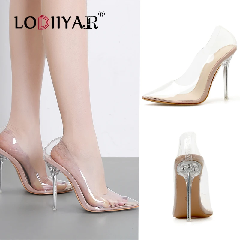 Transparent Shoes Pointed Toe Classic Slip On Stiletto Clear Super High Heel Party Wedding Dress Ladies Pumps Plus Size 40
Transparent Shoes Pointed Toe Classic Slip On Stiletto Clear Super High Heel Party Wedding Dress Ladies Pumps Plus Size 40