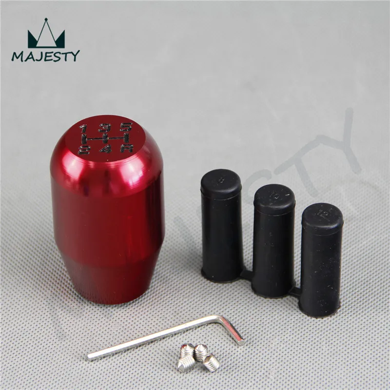 UNIVERSAL ROUND ERGONOMIC MANUAL STICK SHIFT KNOB ALUMINUM FINISH GEAR SHIFT KNOB 5 SPEED 5MT packing size 15x9x9 red
UNIVERSAL ROUND ERGONOMIC MANUAL STICK SHIFT KNOB ALUMINUM FINISH GEAR SHIFT KNOB 5 SPEED 5MT packing size 15x9x9 red