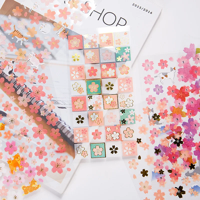 1Pcs Romantic Sakura Stationery Diary Stickers Decorative Mobile Stickers Scrapbooking DIY PVC Stickers Escolar Papelaria TZ07
1Pcs Romantic Sakura Stationery Diary Stickers Decorative Mobile Stickers Scrapbooking DIY PVC Stickers Escolar Papelaria TZ07