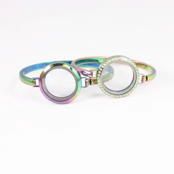 10Pcs/lot 30mm Raninbow Color Stainless Steel Screw Floating locket Bangle7/8 Inch Floating Charms Locket Bracelet for Women
10Pcs/lot 30mm Raninbow Color Stainless Steel Screw Floating locket Bangle7/8 Inch Floating Charms Locket Bracelet for Women