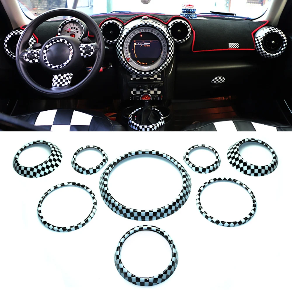 ABS Interior Front Center Dashboard Vent Speaker Gear Shift Circle Ring Covers For Mini Copper Countryman R60 2013-2016
ABS Interior Front Center Dashboard Vent Speaker Gear Shift Circle Ring Covers For Mini Copper Countryman R60 2013-2016