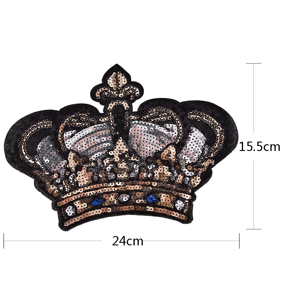 1PCS Golden Crown Sequins Beads patch T-shirt jacket decorative decals High quality lace flashle hand-sewn patchfor stickers
1PCS Golden Crown Sequins Beads patch T-shirt jacket decorative decals High quality lace flashle hand-sewn patchfor stickers