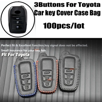 New Car Accessories 3Buttons For Toyota Camry Car-styling leather Auto Car Key Fob Cover bag car key Remote holder Case 100pcs
New Car Accessories 3Buttons For Toyota Camry Car-styling leather Auto Car Key Fob Cover bag car key Remote holder Case 100pcs