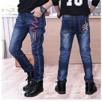 Children's wear jeans Autumn and winter children's jeans large Boy casual trousers Plus velvet thick feet pants
Children's wear jeans Autumn and winter children's jeans large Boy casual trousers Plus velvet thick feet pants