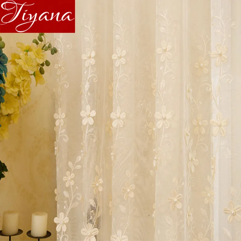 Pearls Embossed Embroidered Sheer Voile Window Curtains European Luxury Living Room Bedroom Curtains Tulle Fabrics T&362#20
Pearls Embossed Embroidered Sheer Voile Window Curtains European Luxury Living Room Bedroom Curtains Tulle Fabrics T&362#20