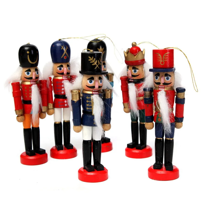 6Pcs Exquisite Colorful Wooden Nutcracker Handcraft for Friends Children Gifts Christmas House Office Home Decor Display
6Pcs Exquisite Colorful Wooden Nutcracker Handcraft for Friends Children Gifts Christmas House Office Home Decor Display