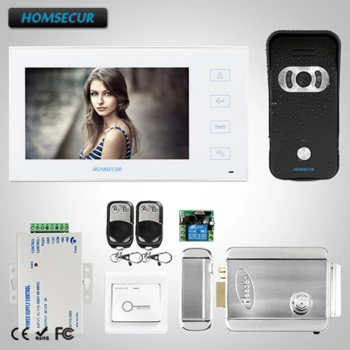 HOMSECUR 7" Wired Video Door Entry Security Intercom with IR Night Vision TC021-B +TM704-W
HOMSECUR 7" Wired Video Door Entry Security Intercom with IR Night Vision TC021-B +TM704-W