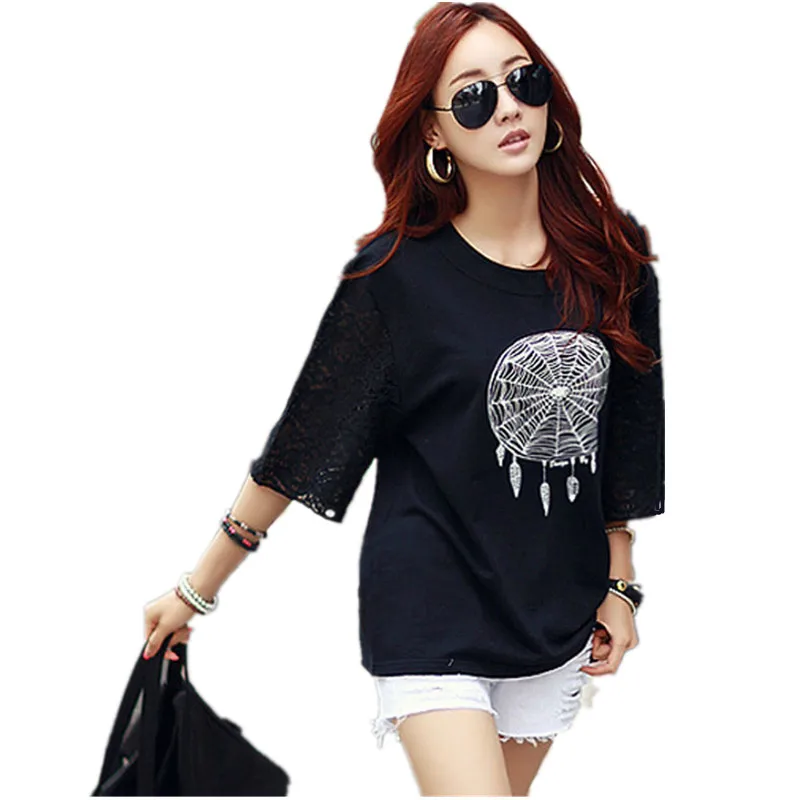 Plus Size Women t-shirt 5xl 6xl Printed Batwing sleeve Cotton T-shirt Female large Size Ladies Balck hollow lace Tops Clothing
Plus Size Women t-shirt 5xl 6xl Printed Batwing sleeve Cotton T-shirt Female large Size Ladies Balck hollow lace Tops Clothing