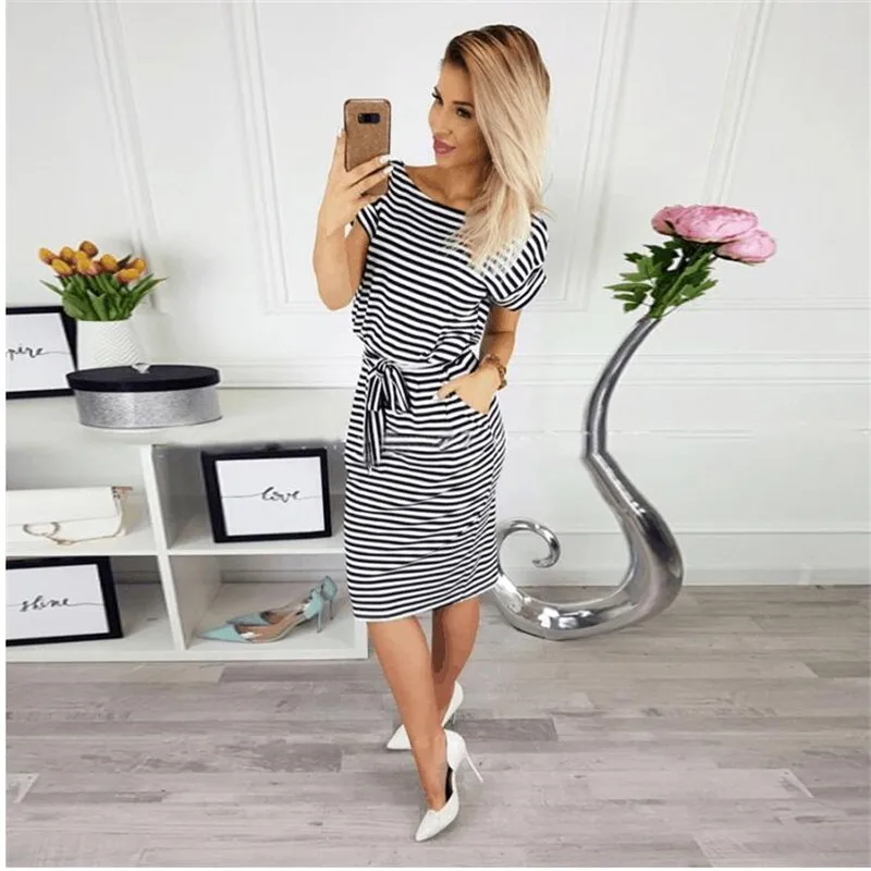 New Fashion Womens Dresses Casual Short Sleeve Solid With Pocket Summer Dress 2019 Slim Bodycon Dress Plus Size Women Clothing
New Fashion Womens Dresses Casual Short Sleeve Solid With Pocket Summer Dress 2019 Slim Bodycon Dress Plus Size Women Clothing