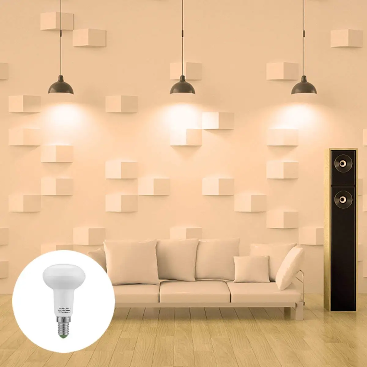 Description Picture 5 of itemE14 Reflector LED Screw Light Bulb 5W Lamp R50 SES Replace 40W Incandescent 400lm Warm Cold White [Energy Class A+] 5PACK