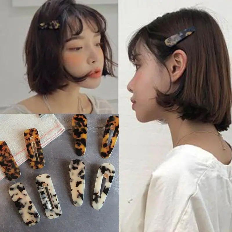Women Minimalist Side Bangs Duckbill Hair Clip Leopard Printed Geometric Hairpins Water Drop Rectangle Hollow Out Resin Barrette
Women Minimalist Side Bangs Duckbill Hair Clip Leopard Printed Geometric Hairpins Water Drop Rectangle Hollow Out Resin Barrette