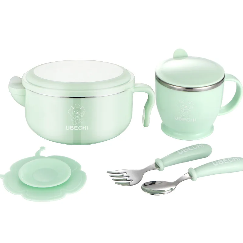 Cartoon 304 Stainless Steel Baby Insulated Bowl Set Children Eco-friendly Cutlery Water Thermal Dinnerware Fork Spoon Tableware
Cartoon 304 Stainless Steel Baby Insulated Bowl Set Children Eco-friendly Cutlery Water Thermal Dinnerware Fork Spoon Tableware