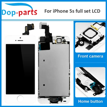 50Pcs Wholesale Full Set LCD For iPhone 5s LCD Display home button + front camera Touch Screen Digitizer Assembly Replacement
50Pcs Wholesale Full Set LCD For iPhone 5s LCD Display home button + front camera Touch Screen Digitizer Assembly Replacement