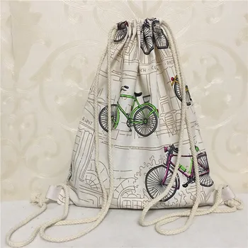 YILE New Cotton Blend Canvas Drawstring Backpack Book Shoes Bag Green Yellow Bicycle 8517-6
YILE New Cotton Blend Canvas Drawstring Backpack Book Shoes Bag Green Yellow Bicycle 8517-6