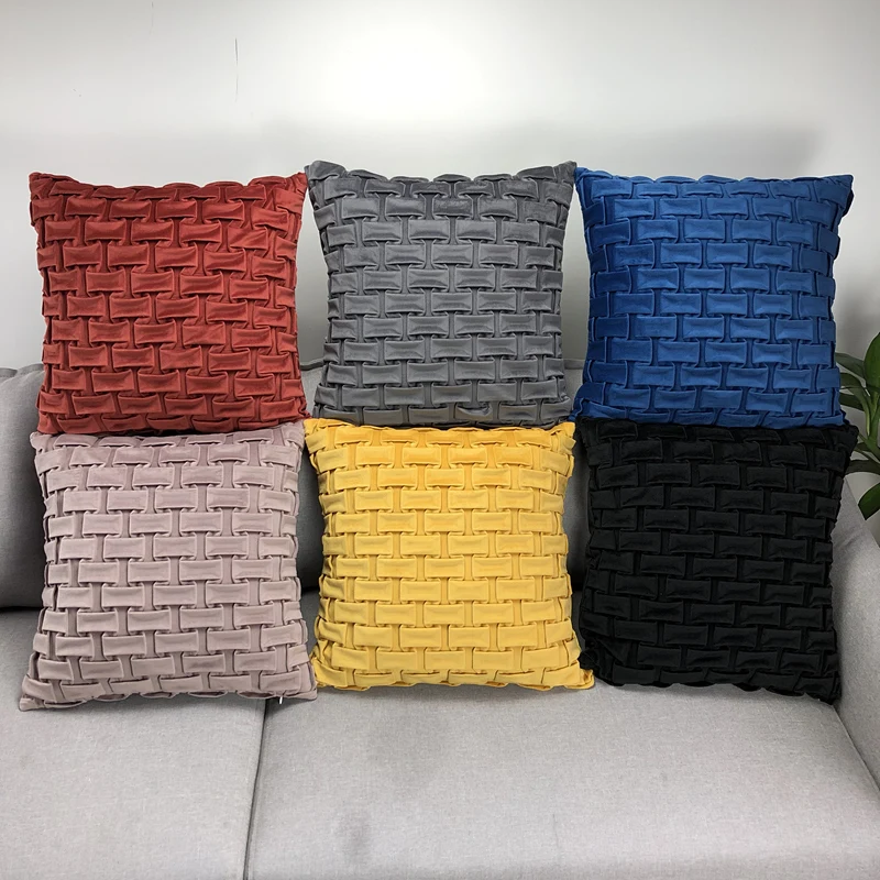 Home Decorative Cushion Cover Quilting Solid Pillow Covers Square Soft Velvet Pink Grey Green For Sofa Bed Couch 45x45cm 18inch
Home Decorative Cushion Cover Quilting Solid Pillow Covers Square Soft Velvet Pink Grey Green For Sofa Bed Couch 45x45cm 18inch
