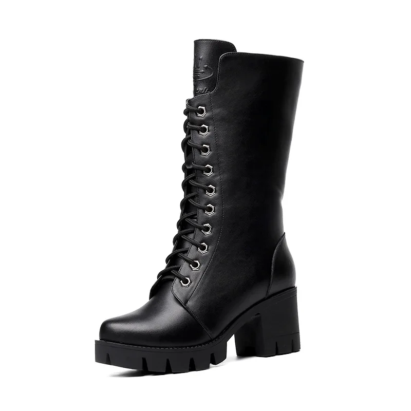 New Martin boots women's boots 2018 new autumn and winter thick with knight women's boots shoes
