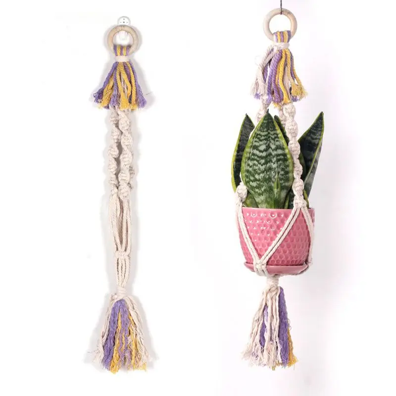 Plant Hanger Basket Flowerpot Plant Holder Macrame Hanging Vintage Knotted Lifting Rope Garden Home Decoration
Plant Hanger Basket Flowerpot Plant Holder Macrame Hanging Vintage Knotted Lifting Rope Garden Home Decoration