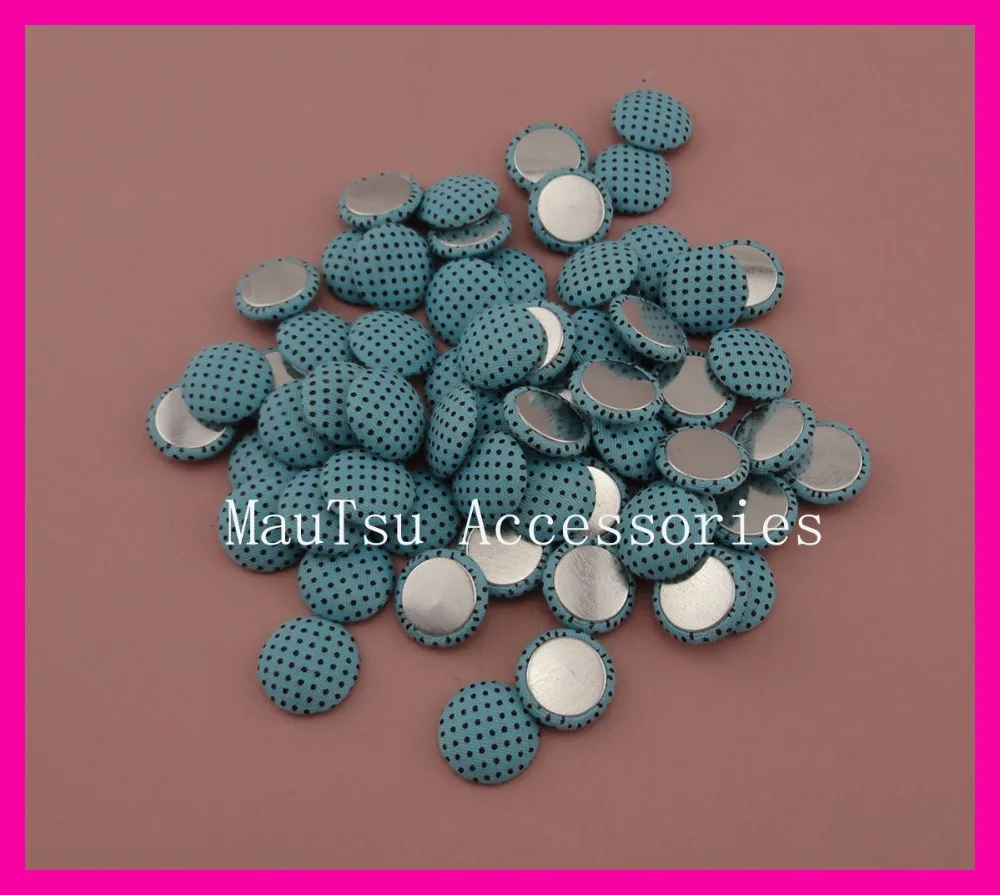 100PCS 5mm*18mm Black polka-dot printing Sky blue Fabric Covered Button with flat back as jewelry accessories,polka fabric beads
100PCS 5mm*18mm Black polka-dot printing Sky blue Fabric Covered Button with flat back as jewelry accessories,polka fabric beads