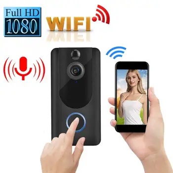 Smart Wireless WiFi DoorBell Video Night Camera Record Home Security System ring belldoor campanello
Smart Wireless WiFi DoorBell Video Night Camera Record Home Security System ring belldoor campanello
