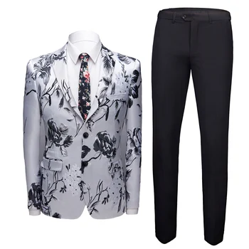 MarKyi 2019 fashion floral print wedding suits for men luxury brand suit single button fitted suits for men(jacket+pant)
MarKyi 2019 fashion floral print wedding suits for men luxury brand suit single button fitted suits for men(jacket+pant)