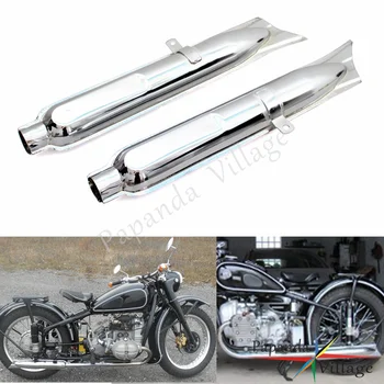 Papanda Motorcycle Chrome Retro 750cc Fishtail Exhaust Mufflers Pipes for BMW K750 M1 M72 R71 R12 and Dnepr MT12
Papanda Motorcycle Chrome Retro 750cc Fishtail Exhaust Mufflers Pipes for BMW K750 M1 M72 R71 R12 and Dnepr MT12