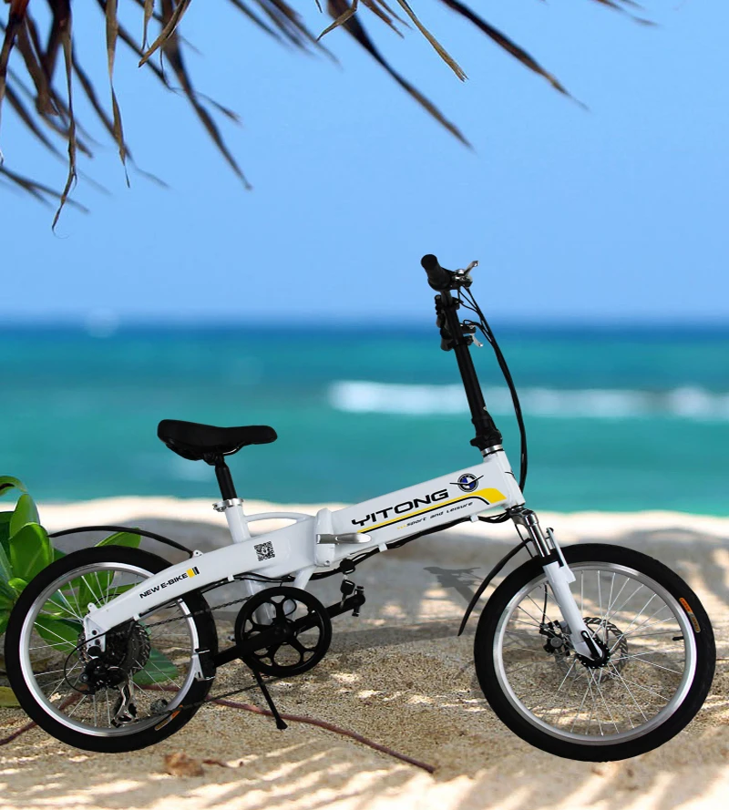 Discount Electric Power-Assisted Folding Electric Bicycle Outdoor Double Leisure Electric Bike Factory Outlets 3