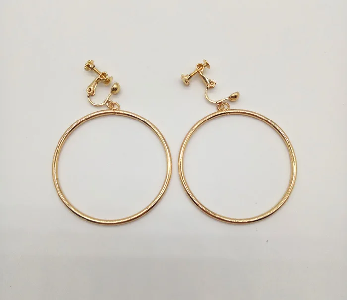 Fashion hoop clip on earings without piercing for non-pierced ears 45mm screw woman gift jewelry
Fashion hoop clip on earings without piercing for non-pierced ears 45mm screw woman gift jewelry
