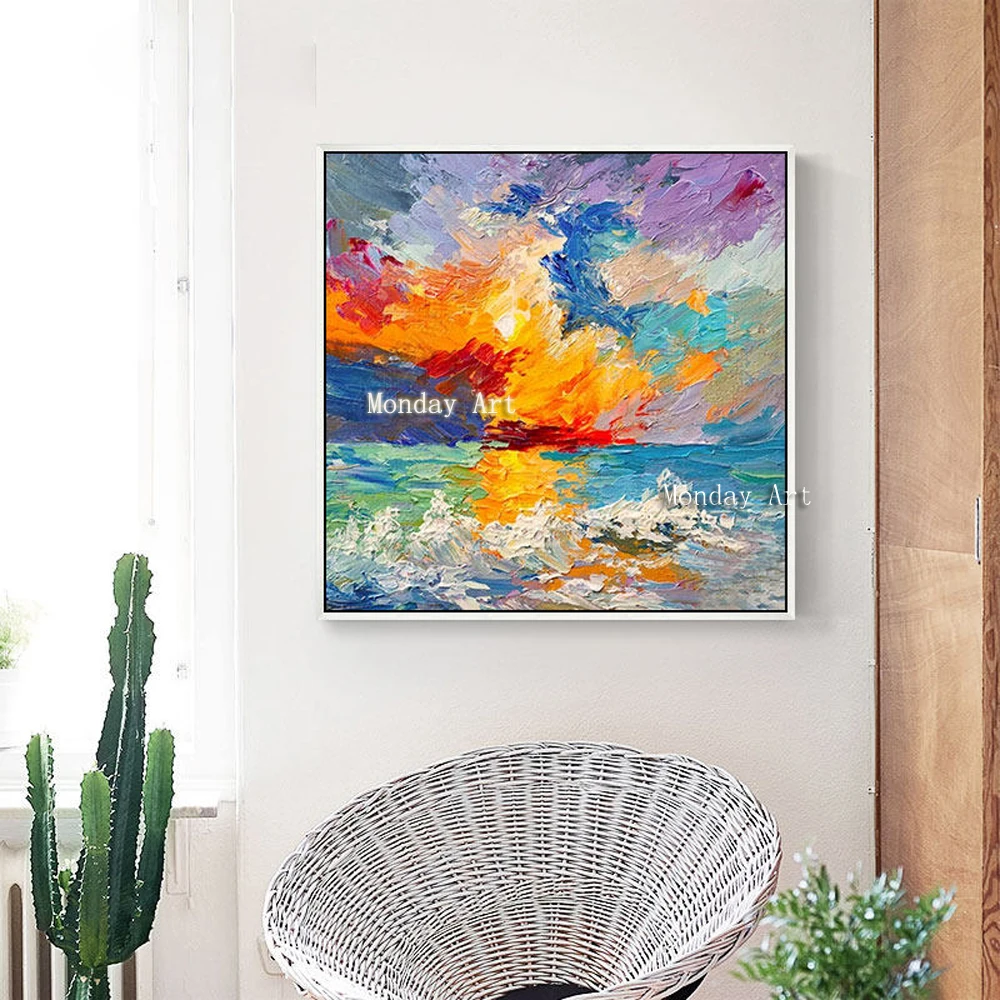 Best Selling Pure Hand-painted Thick Textured Abstract Oil Painting on Canvas Pop Fine Art Abstract with Rainbow Sk Oil Painting
Best Selling Pure Hand-painted Thick Textured Abstract Oil Painting on Canvas Pop Fine Art Abstract with Rainbow Sk Oil Painting