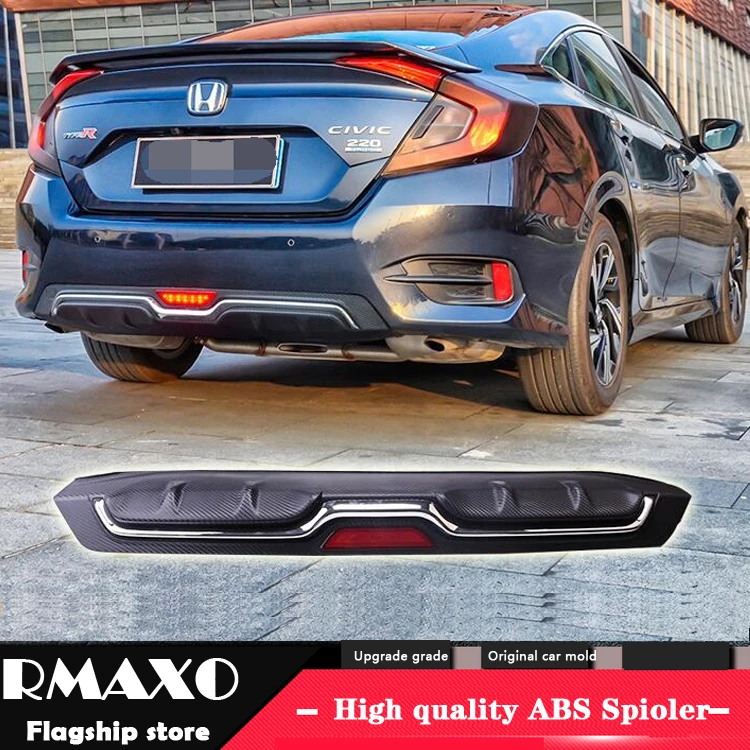 For HONDA CIVIC ABS Rear Bumper Diffuser Bumpers Protector For 2016-2018 CIVIC Body kit bumper rear lip rear spoiler
For HONDA CIVIC ABS Rear Bumper Diffuser Bumpers Protector For 2016-2018 CIVIC Body kit bumper rear lip rear spoiler