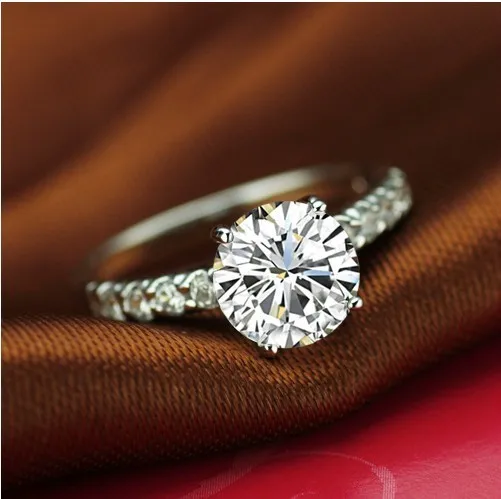 Romantic 1Ct Rings for Women High Quality 925 Sterling Silver Bridal Engagement Diamond Rings
Romantic 1Ct Rings for Women High Quality 925 Sterling Silver Bridal Engagement Diamond Rings