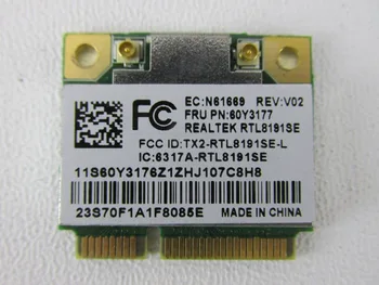 Wireless Adapter Card for Realtek RTL8191se RTL8191 half PCI-E wifi card FRU 43Y6553 60Y3177 for IBM Lenove Thinkpad X200S X201
Wireless Adapter Card for Realtek RTL8191se RTL8191 half PCI-E wifi card FRU 43Y6553 60Y3177 for IBM Lenove Thinkpad X200S X201