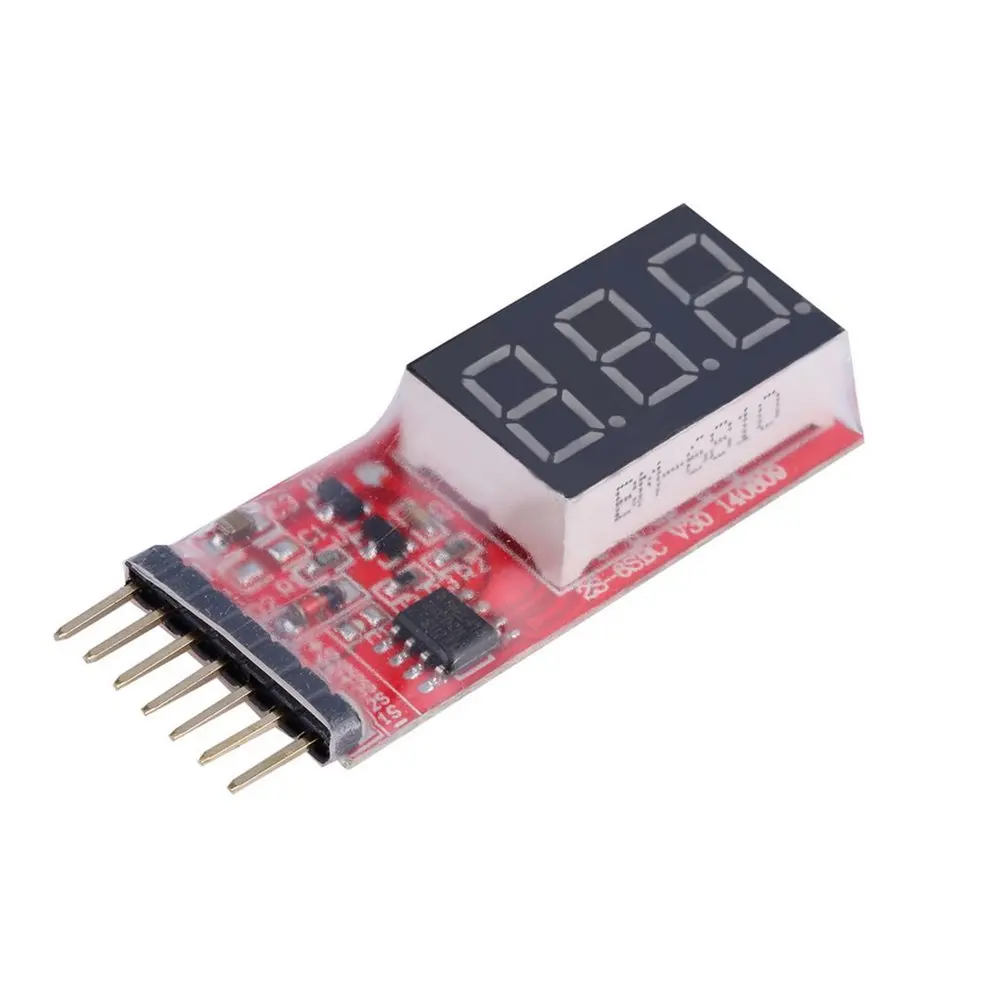 RC Voltage Lipo Battery Meter Tester Indicator 2-6 cells LED Panel Voltmeter 2S-6S(7.4V~22.2V)Li-Po /Li-ion/LiMn/Li-Fe Battery
RC Voltage Lipo Battery Meter Tester Indicator 2-6 cells LED Panel Voltmeter 2S-6S(7.4V~22.2V)Li-Po /Li-ion/LiMn/Li-Fe Battery