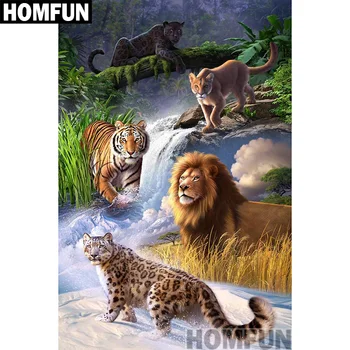 HOMFUN Full Square/Round Drill 5D DIY Diamond Painting "Tiger Lion leopard" 3D Embroidery Cross Stitch 5D Home Decor A00908
HOMFUN Full Square/Round Drill 5D DIY Diamond Painting "Tiger Lion leopard" 3D Embroidery Cross Stitch 5D Home Decor A00908