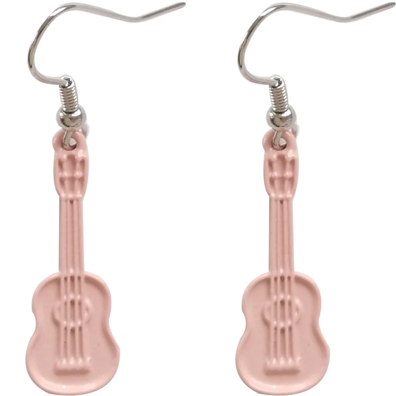 New fashion Japanese and Korean style creative fun guitar earrings sweet student girl earrings temperament wild earrings
New fashion Japanese and Korean style creative fun guitar earrings sweet student girl earrings temperament wild earrings