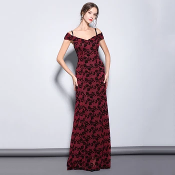 Burgundy Off The Shoulder Long Evening Dresses Appliques Mermaid Formal Party Dress Prom Gowns Abiti Da Cerimonia Da Sera
Burgundy Off The Shoulder Long Evening Dresses Appliques Mermaid Formal Party Dress Prom Gowns Abiti Da Cerimonia Da Sera