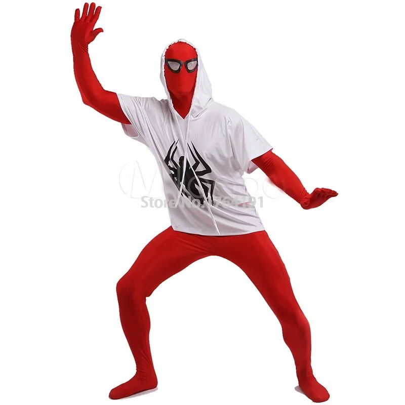 Red and White Spiderman Cosplay Costumes Unitard Lycra Spandex Full Body Zentai Suit Costumes 
Red and White Spiderman Cosplay Costumes Unitard Lycra Spandex Full Body Zentai Suit Costumes