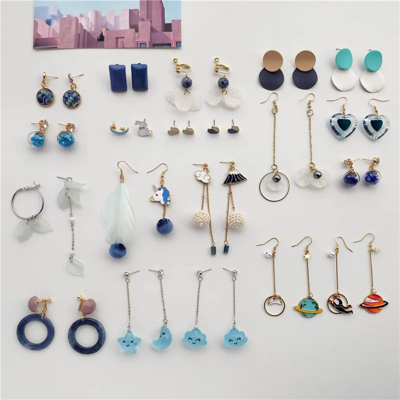 Cute Blue Heart Star Drop Earrings for Women Simple Geometric Acrylic Flower Petal Pendant Earrings Elegant Female Gifts
Cute Blue Heart Star Drop Earrings for Women Simple Geometric Acrylic Flower Petal Pendant Earrings Elegant Female Gifts