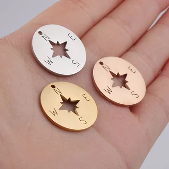 Semitree 5pcs Stainless Steel Compass Bracelet Connectors Necklace Rose Gold Charms Pendant DIY Jewelry Making Handcrafted
Semitree 5pcs Stainless Steel Compass Bracelet Connectors Necklace Rose Gold Charms Pendant DIY Jewelry Making Handcrafted