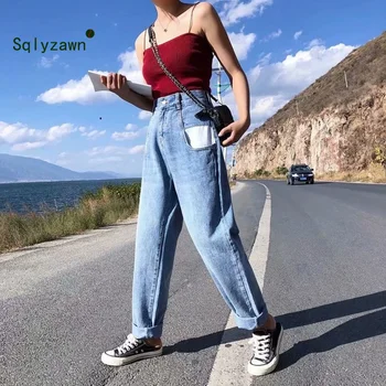 Vintage Ladies Boyfriend Jeans for Women Mom High Waisted Jeans Blue Casual Pencil Trousers Korean Streetwear Denim Lazy Pants
Vintage Ladies Boyfriend Jeans for Women Mom High Waisted Jeans Blue Casual Pencil Trousers Korean Streetwear Denim Lazy Pants