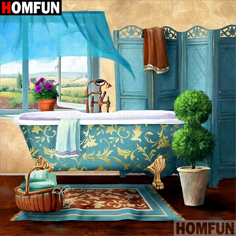 Алмазная 5D Вышивка HOMFUN A07309 картина сделай сам с полными квадратными/круглыми