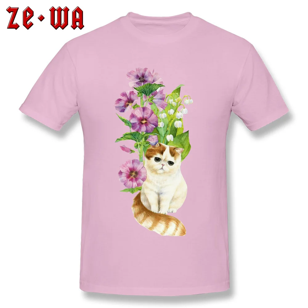 2018918Y39 100% Cotton Fabric T Shirt for Men Crazy T Shirt Printed On 2018 Popular O-Neck Tees Short Sleeve Top Quality 2018918Y39 pink