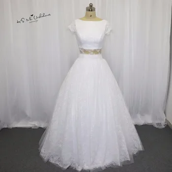 Vintage Two Piece Wedding Dress 2017 Lace Bride Dresses Cap Sleeve Ball Gown Princess Wedding Gowns Vestidos de Noiva Summer
Vintage Two Piece Wedding Dress 2017 Lace Bride Dresses Cap Sleeve Ball Gown Princess Wedding Gowns Vestidos de Noiva Summer