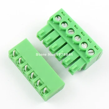 100 Pcs Per Lot 3.81mm Pitch 6 Pin Right Angle Screw Pluggable Terminal Block Plug Connector
100 Pcs Per Lot 3.81mm Pitch 6 Pin Right Angle Screw Pluggable Terminal Block Plug Connector
