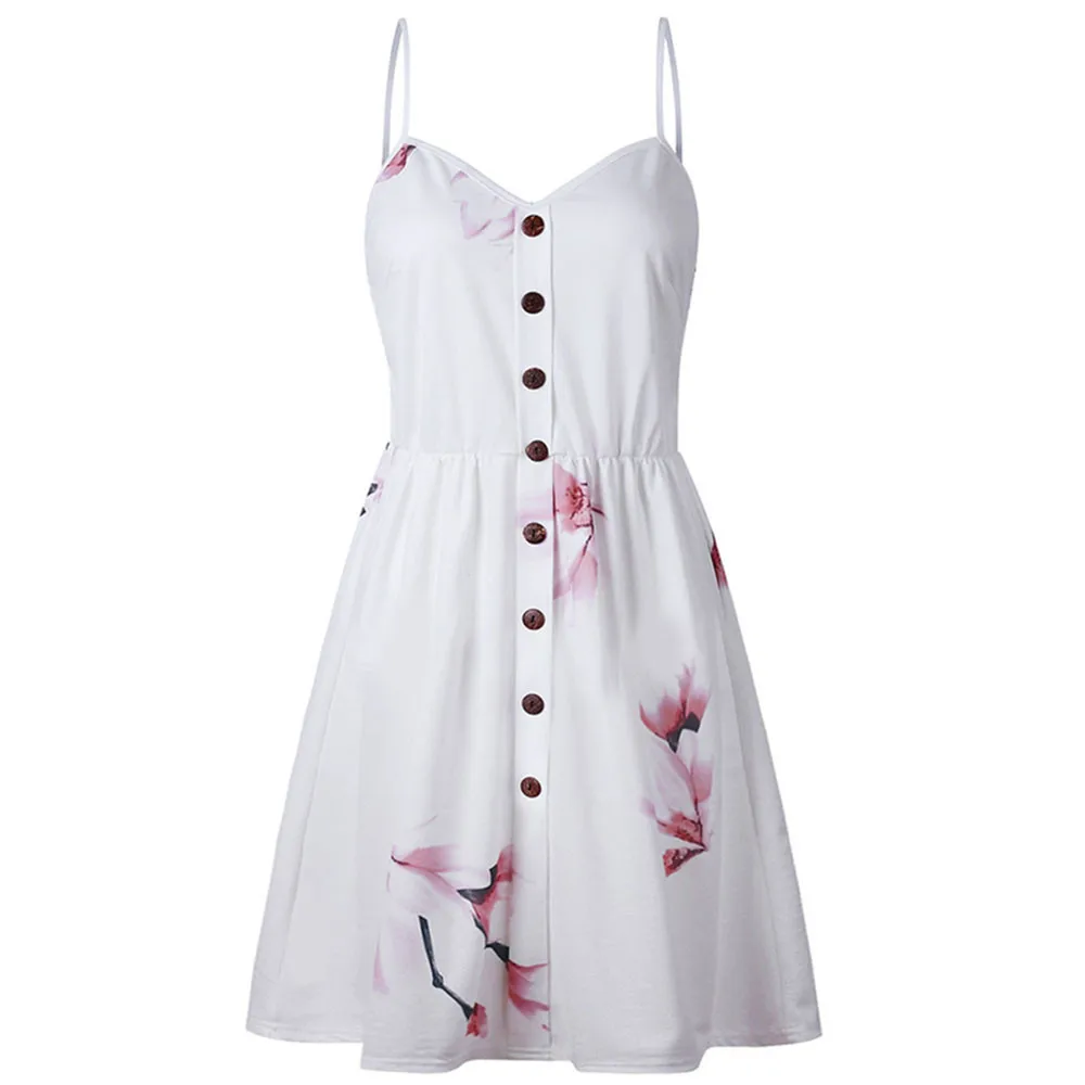 CHAMSGEND Summer Dress Women Sling Sleeveless Flower Print Button Party Princess Cotton Sexy Dress Girl Factory Direct Sales
CHAMSGEND Summer Dress Women Sling Sleeveless Flower Print Button Party Princess Cotton Sexy Dress Girl Factory Direct Sales